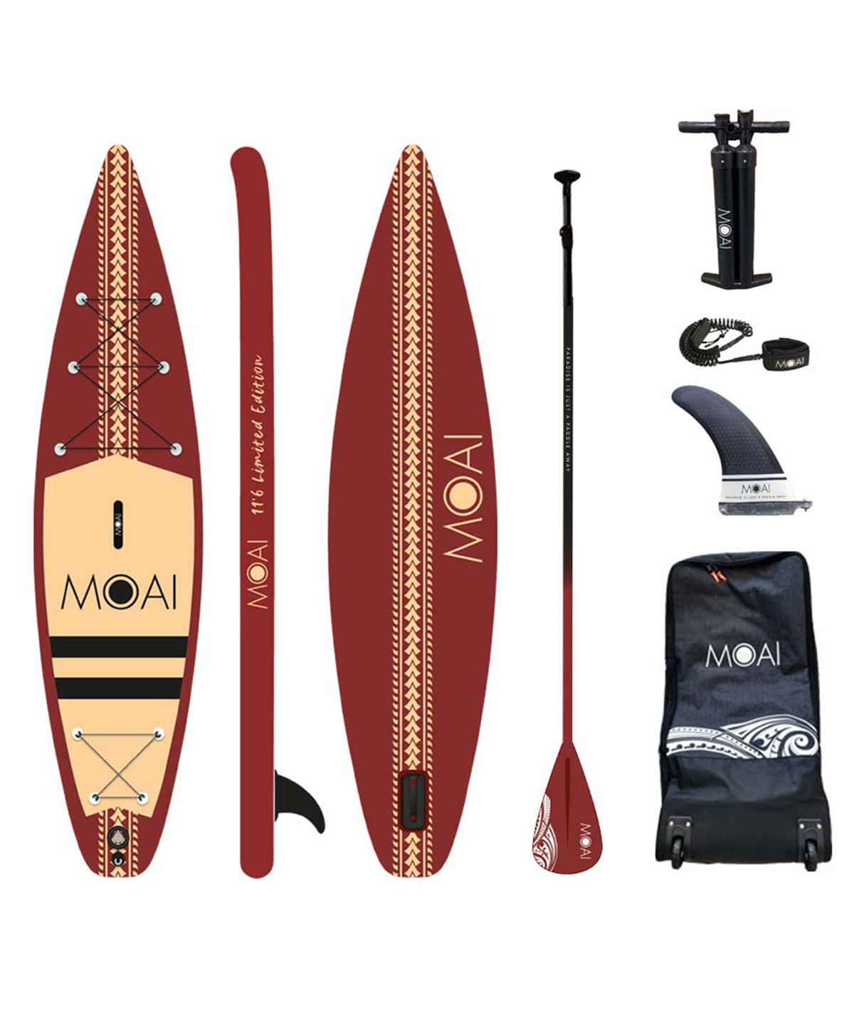 moai touring 12'6 limited edition sup pakket