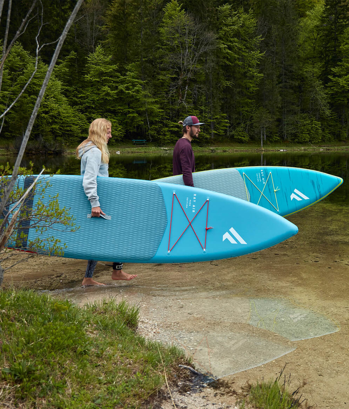 sfeerafbeelding van fanatic ray air pure 11'6 x 31 x 6