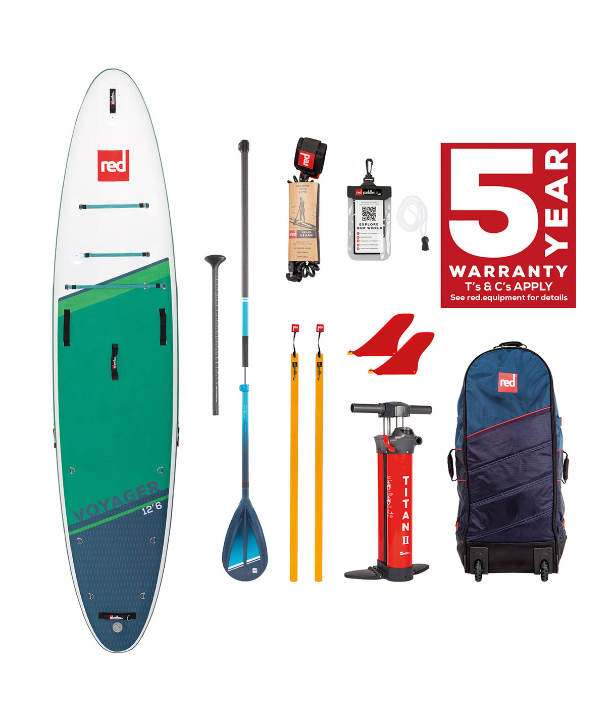 red paddle 12.6 voyager ht pakket