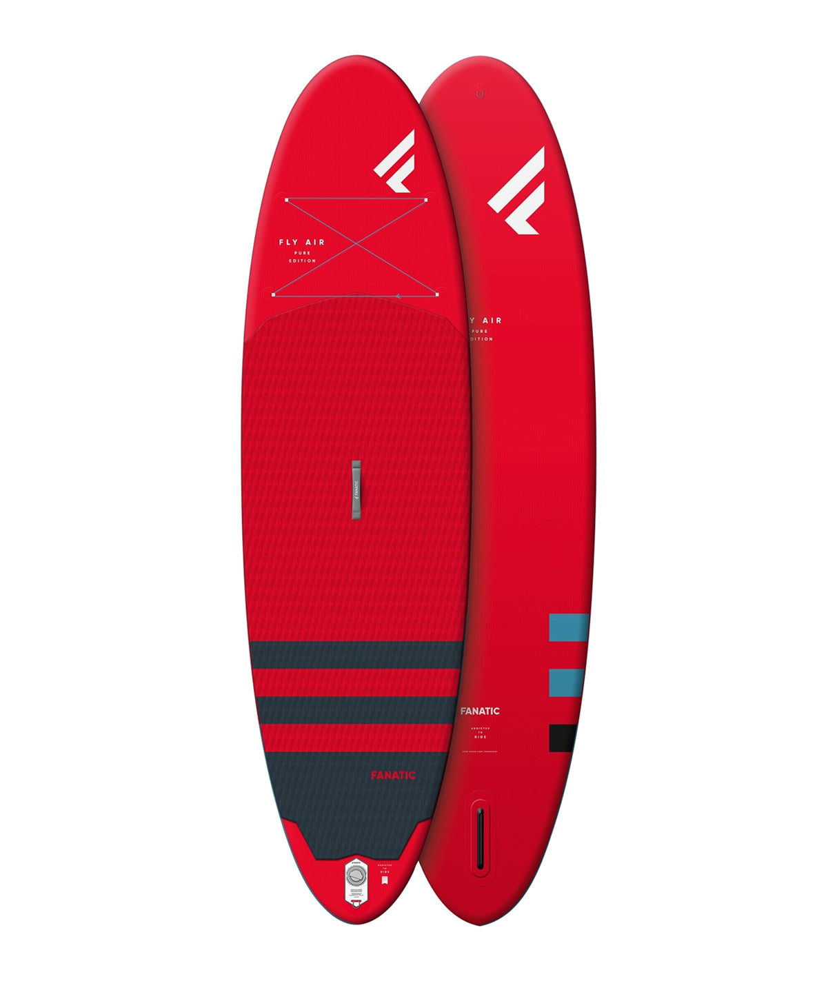 fanatic fly air pure red 10'8 x 34 x 5.5 voor- en achterkant