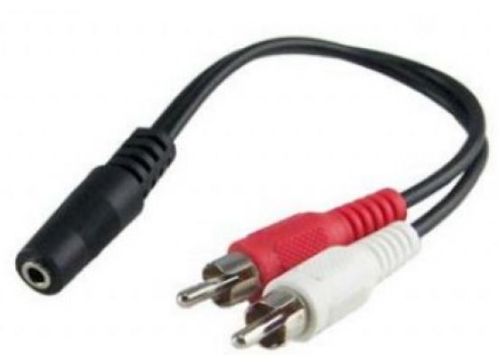 Fusion 3.5mm jack to RCA panel mount adapter – AUX input