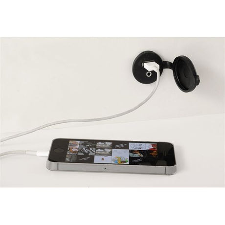 Fusion panel mount USB and 3.5mm combo jack