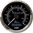 Silver serie GPS speedometer zwart 15kn/27km