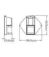 Talamex Kombileuchte oben/Deck 12543007 – 12V IP65 Mastmontage