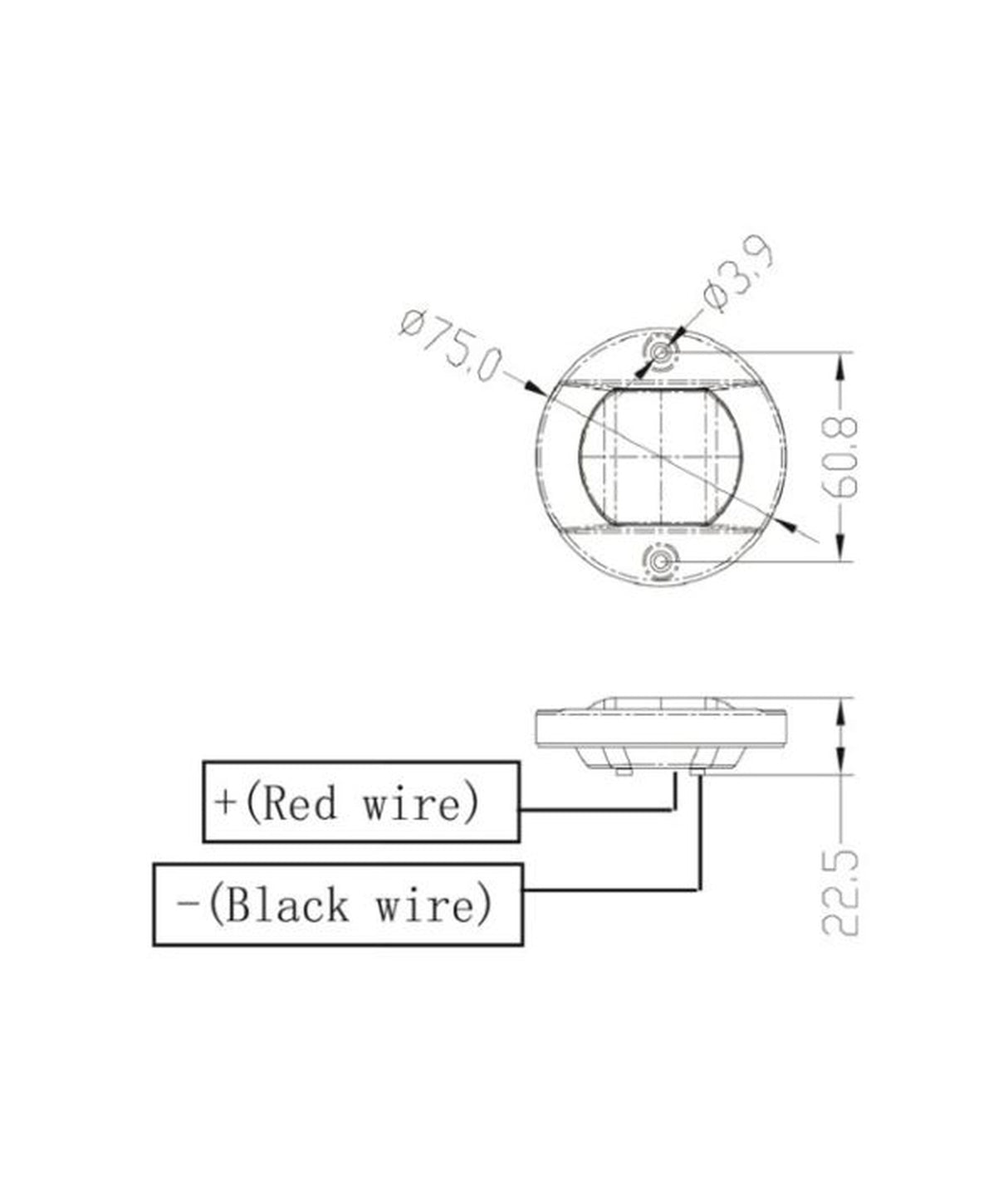 Talamex Heklicht opbouw RVS rond LED 12543009