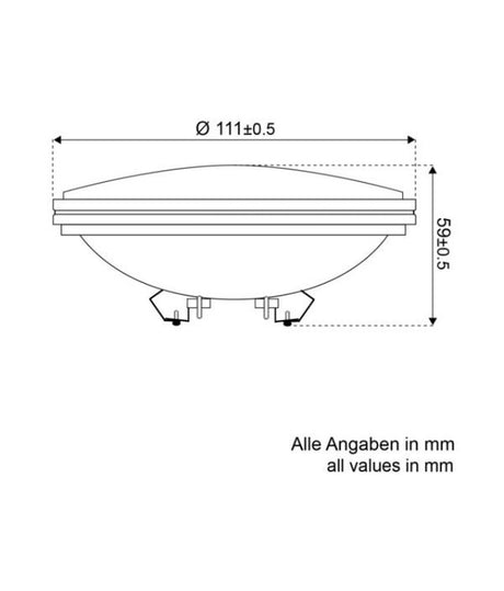 Talamex LED zalinglicht vervangingslamp PAR36 4.5W IP65