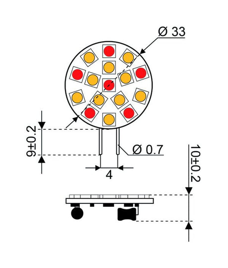 Talamex LED lamp LED16 10-30V G4-side