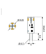 Talamex lampada a led led12 10-30V G4