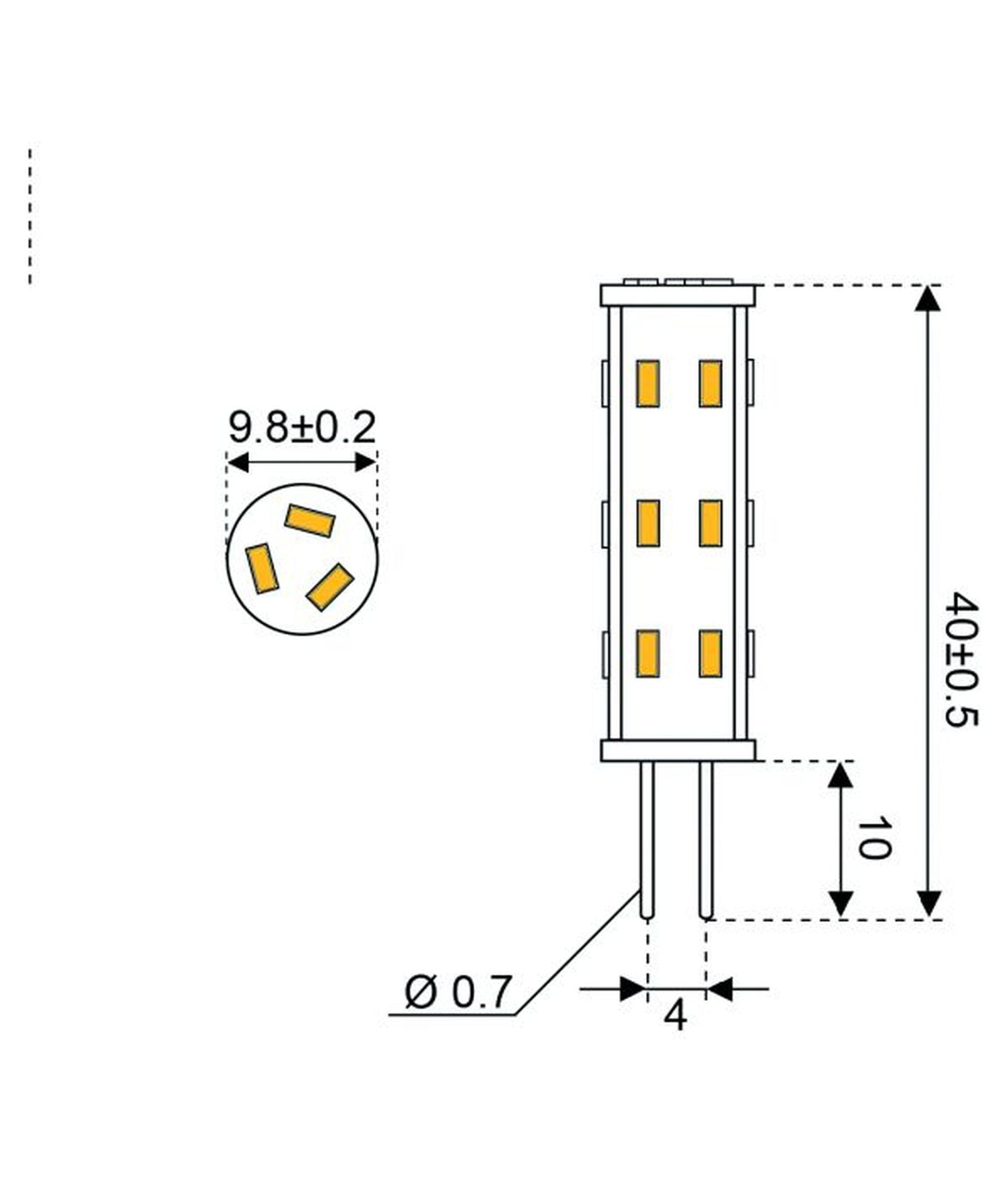 Talamex Lampada a LED LED27 10-30V G4