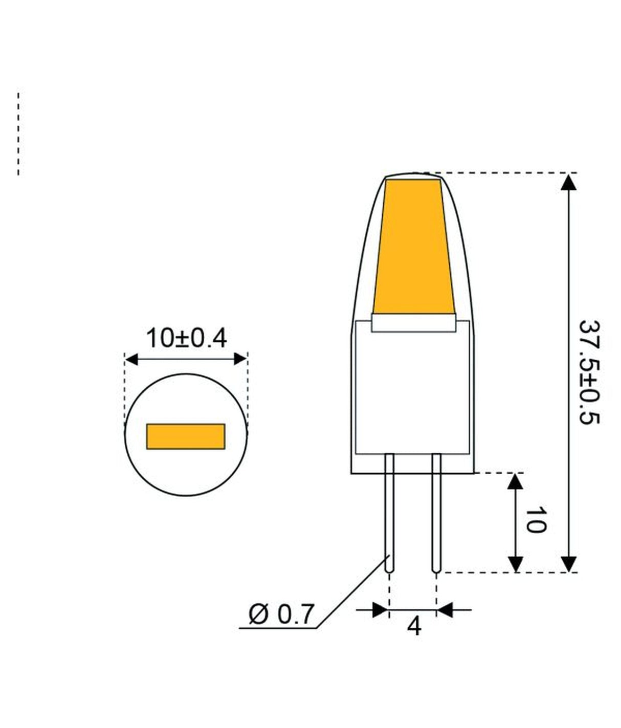 Talamex lampada LED 1.5cst COB 10-30V G4