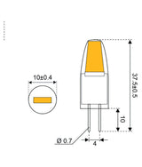 Talamex lampada LED 1.5cst COB 10-30V G4
