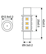 Talamex lampada LED Festoon Aqua Signal 42mm LED12