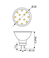 Talamex lampada a led led12 10-30V GU4