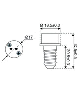 Adattatore Talamex E14 a G4 – bassa tensione 10–30V