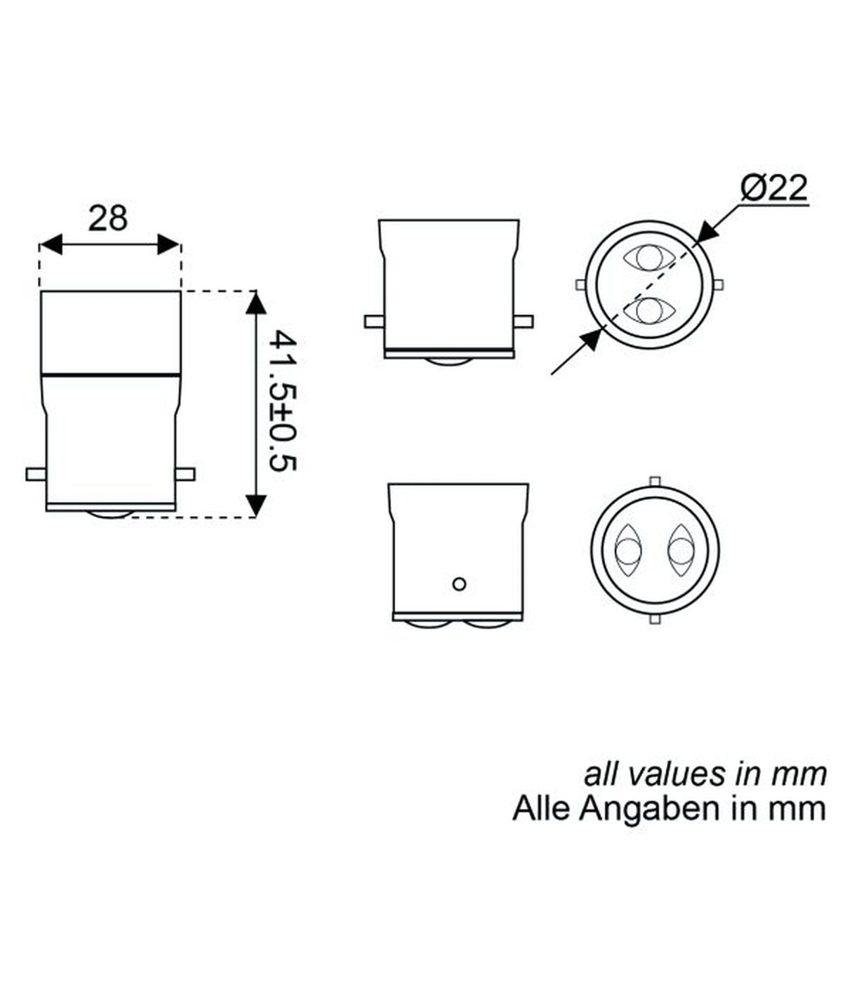 Adattatore Talamex B22 a E14