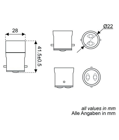 Talamex Adapter B22 naar E14