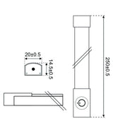 Talamex lampada a LED led45 12–14V striscia luminosa – con interruttore touch
