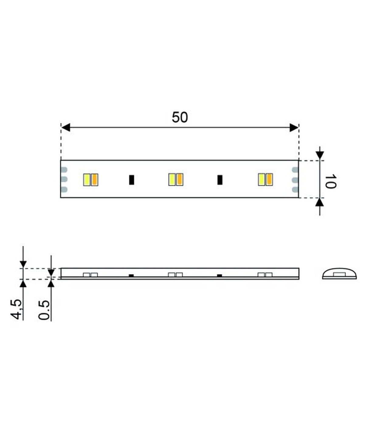 Talamex LED120 striscia luminosa 12V 1 m 2200–4000 K