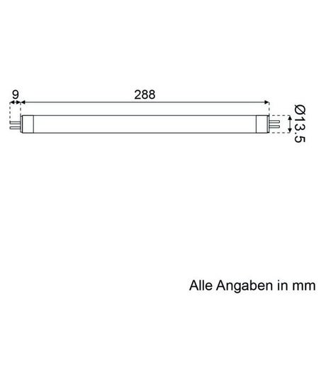 Talamex LED buislamp 30 cm 10-30V 6W 4000K
