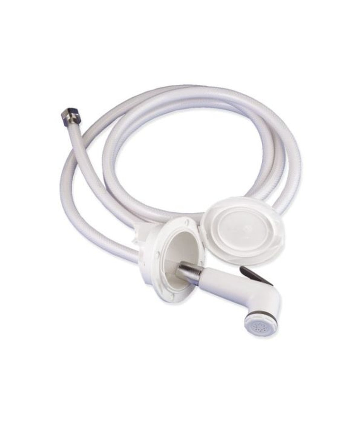 Trem Built-in shower Luxor white (RAL9010) with hose