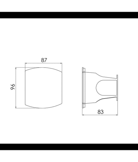 Trem Einbaubrause mit 4m Schlauch 64x70mm Einbaumaß