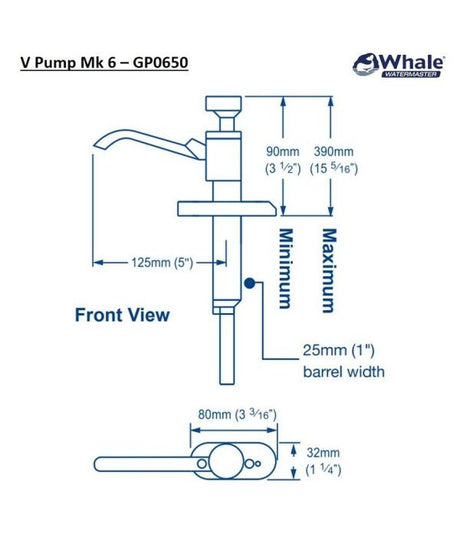 Whale Pomp V Fresh standaard Mk6 GP0650