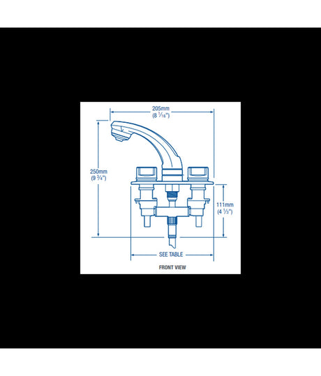 Whale RT2500 mengkraan/douche – 3/8- en 1/2-inch aansluitingen