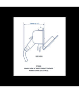 Whale Swim-n-rinse RT3000 compact deck shower with cover