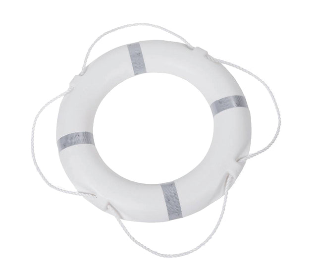 Reddingboei 75cm 2.5kg wit met reflectie