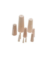 Trem tasselli in legno 10 pz assortiti 8–38 mm
