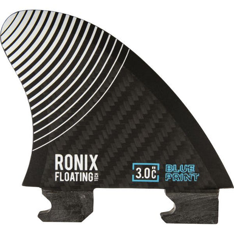 Ronix 3 inch Floating Button Center Surf Fin Carbon