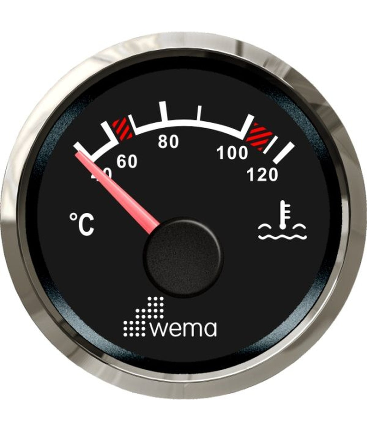 Wema Silverline thermomètre de température d'eau NMEA2000 noir – IP67