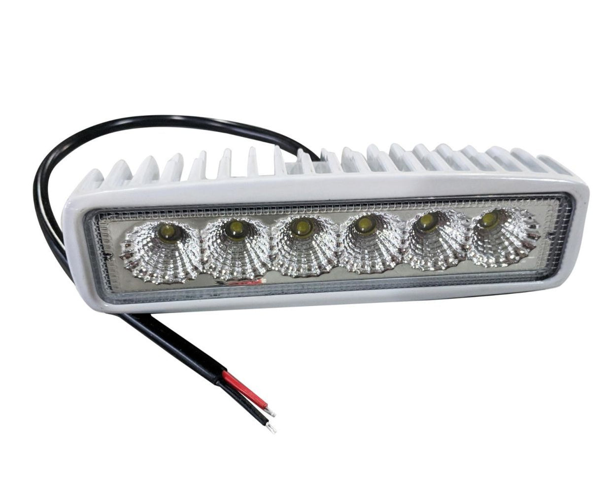 Fishmaster LED-Spreaderlampe weiß mit eloxierter T-Top-Montagehalterung