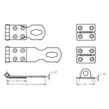 Talamex overvalsluiting rvs 91 mm