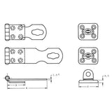 Talamex overvalsluiting rvs 64 mm