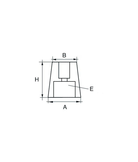 Talamex schroefas anode zink 35 mm 6-kant