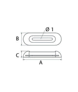 Talamex anode de magnésium romp vissable 0,35 kg 200x65x35 mm