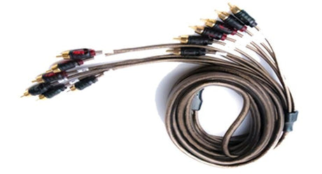Roswell cable RCA de 6 canales 5 m – con cuádruple blindaje para 3 amplificadores