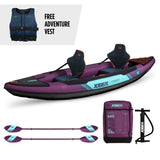Jobe Croft 340 opblaasbare kajak Sunset Purple