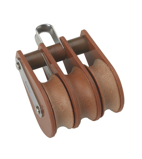 Blok tufnol met beugel 3-schijfs 58mm voor lijn 14mm