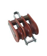 Barton Tufnol Block 3-scheibig 45 mm mit Bügel und Hundsfott – 13 mm Leine