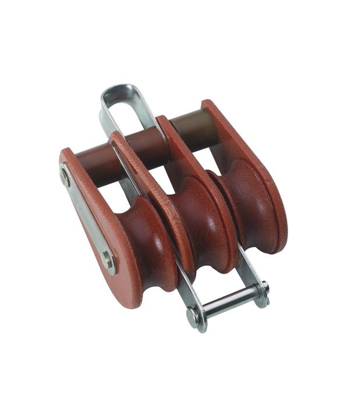 Barton Tufnol-Block 3-scheibig 58mm mit Halterung und Hundsfott für Leine 14mm