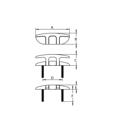Talamex kikker plegable Wingfold stud 166mm