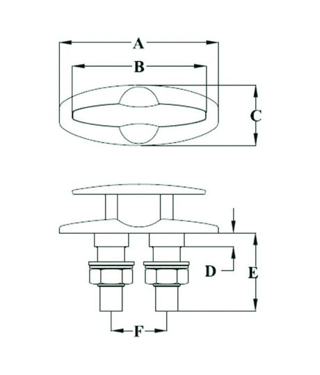 Talamex gato empotrado 204mm – acero inoxidable AISI 316 con desagüe