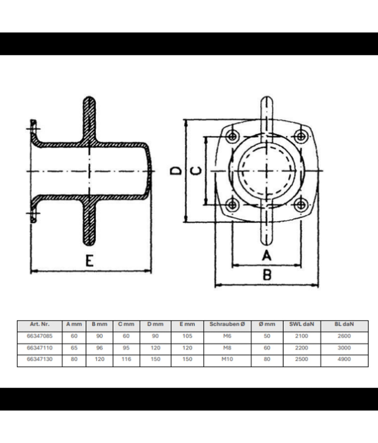 Talamex Bolder RVS 90x90x105 mm – Poli brillant