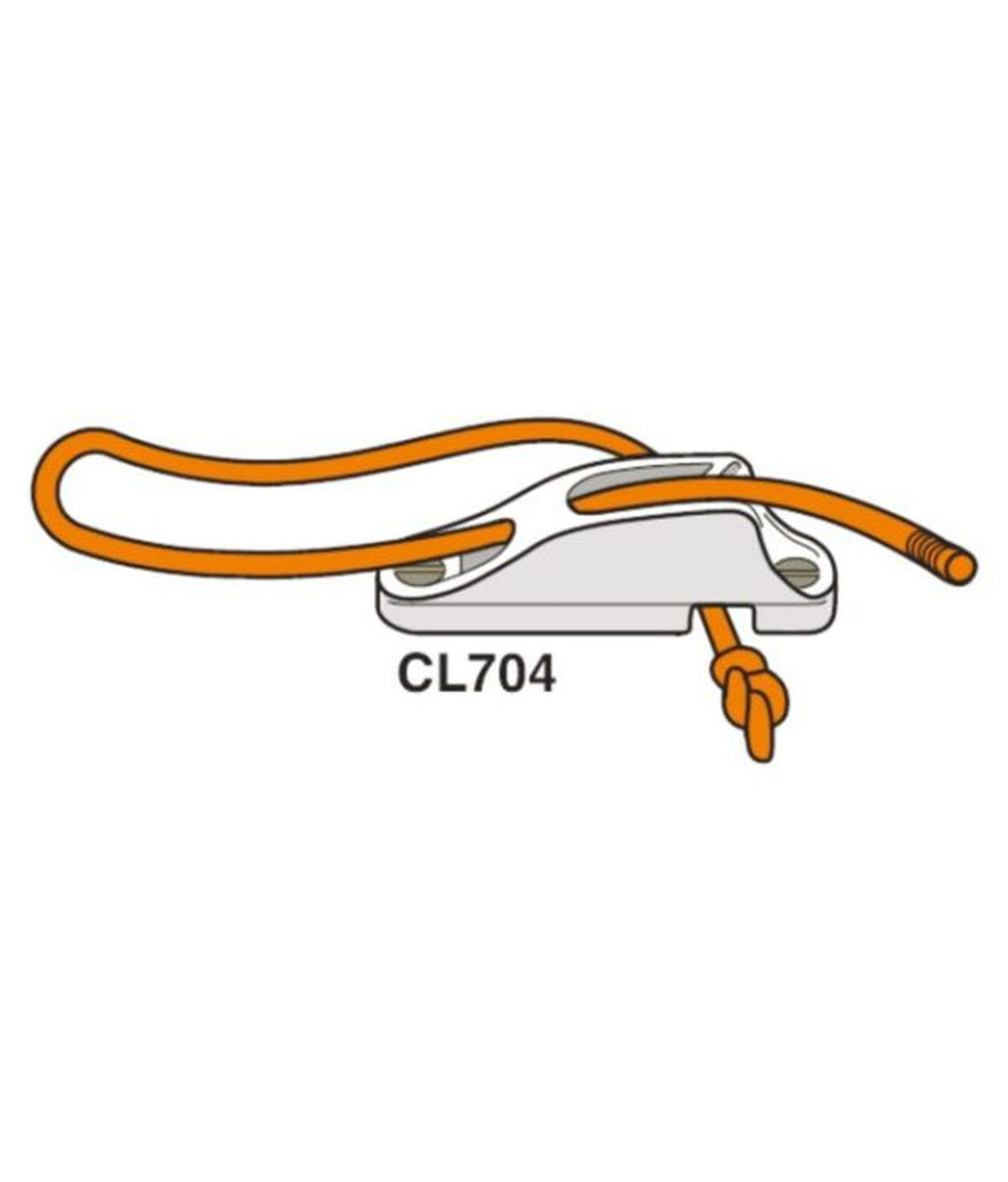 Clamcleat CL704 racingcleat aluminium 3–6 mm