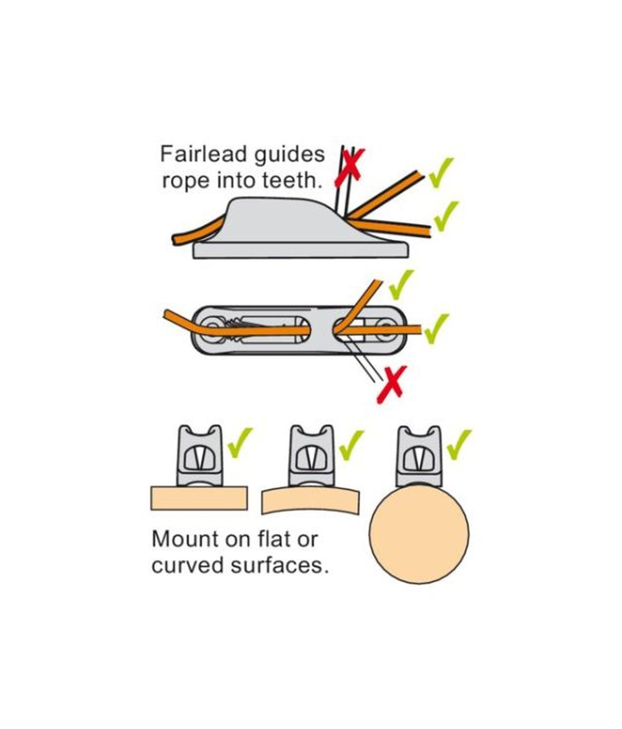 Clamcleat Racing Junior MK1 CL211MK1AN Aluminio 3–6 mm