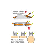 Clamcleat Racing Junior MK1 CL211MK1AN Aluminio 3–6 mm