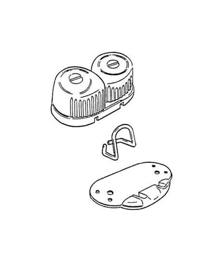 Ronstan RF5404 kleine Seilführung schwarz – für A, C &amp; T-Klampe klein