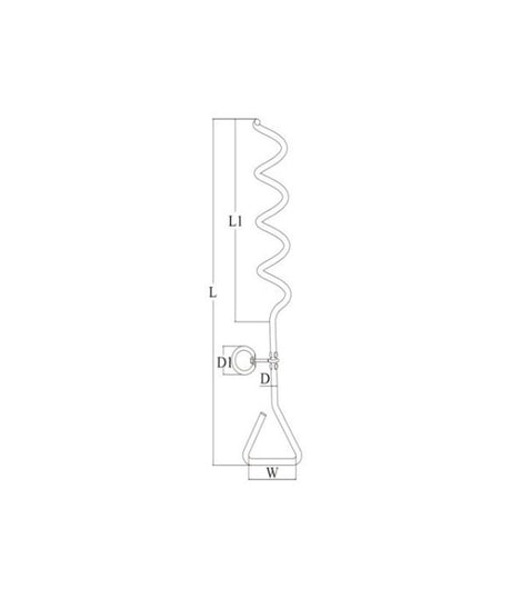 Talamex ancoraggio a terra a spirale con occhiello acciaio inox AISI 316 420 mm